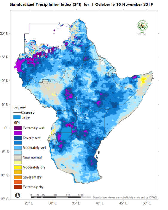 Image 3: Standardised Precipitation Index Oct-Nov 2019