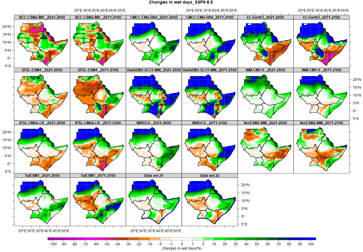 Projected changes in wet and dry extremes in the CMIP6 multi-model ...