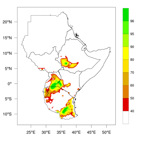 Probability of 400 mm