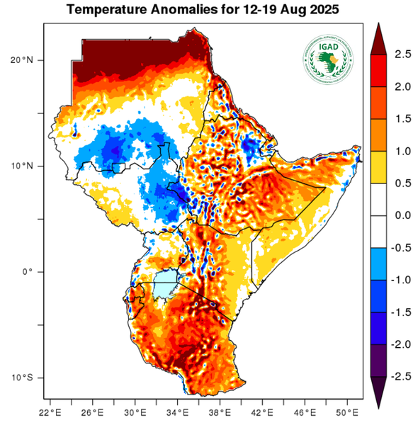 Temperature forecast (Anomalies)