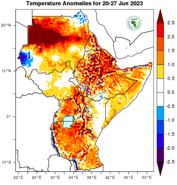 Temperature forecast (Anomalies)