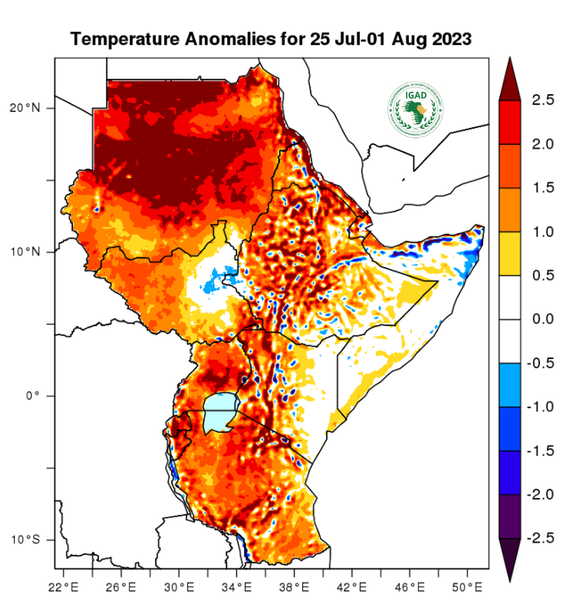 Temperature forecast (Anomalies)