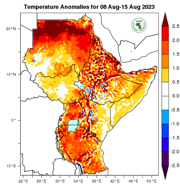 Temperature forecast (Anomalies)