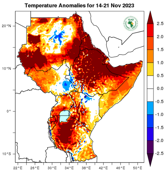 Temperature forecast (Anomalies)
