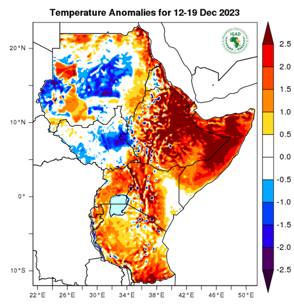 Temperature forecast (Anomalies)