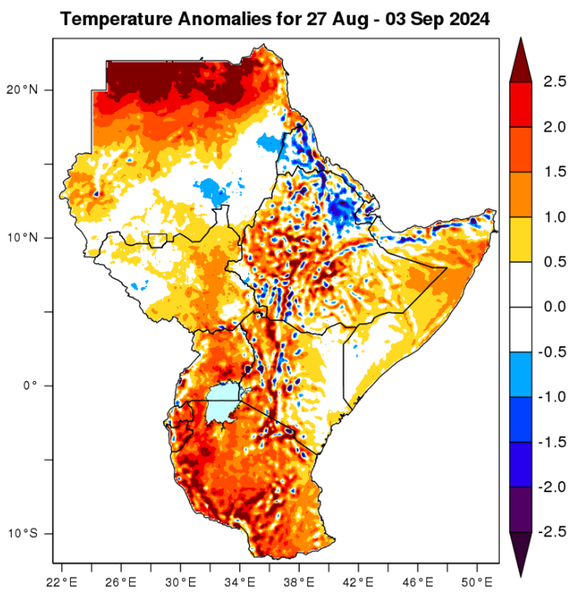 Temperature forecast (Anomalies)