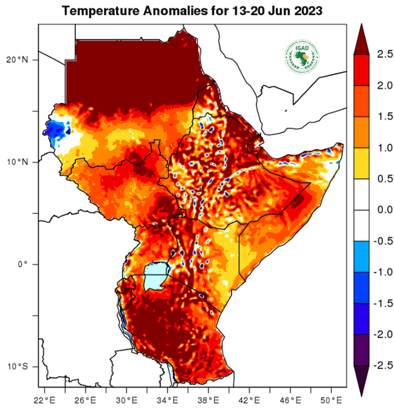 Temperature forecast (Anomalies)