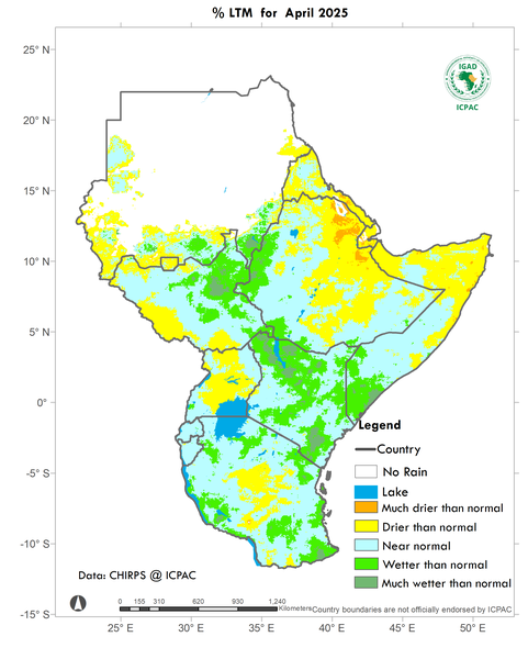 Recent rainfall anomalies
