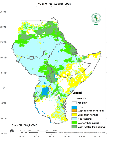 Recent rainfall anomalies