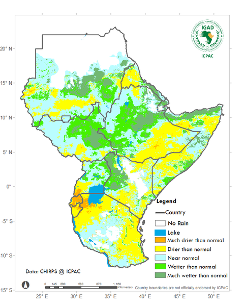 Recent rainfall anomalies