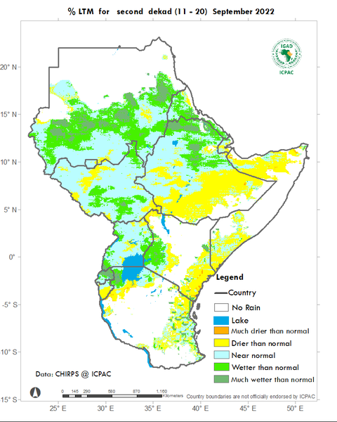 Recent rainfall anomalies