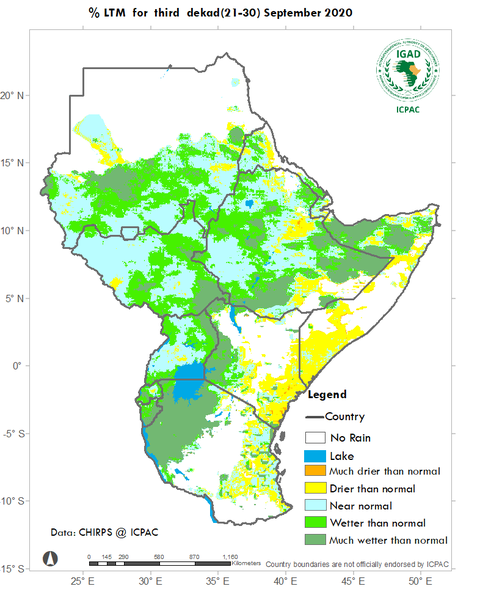 Recent rainfall anomalies