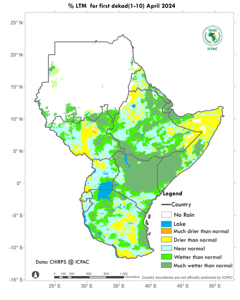 Recent rainfall anomalies