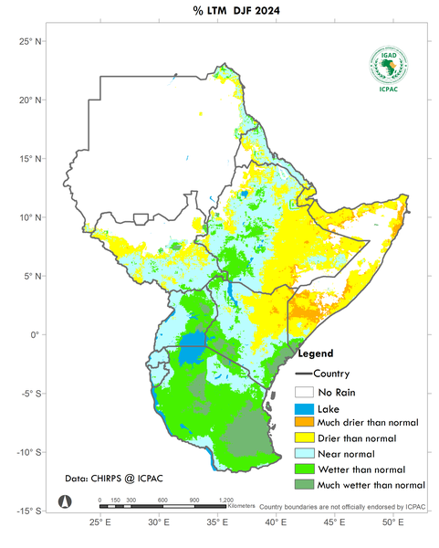 Recent rainfall anomalies