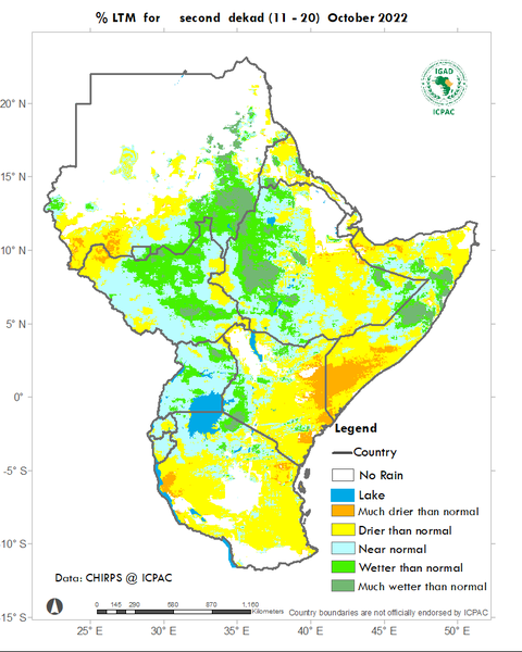 Recent rainfall anomalies