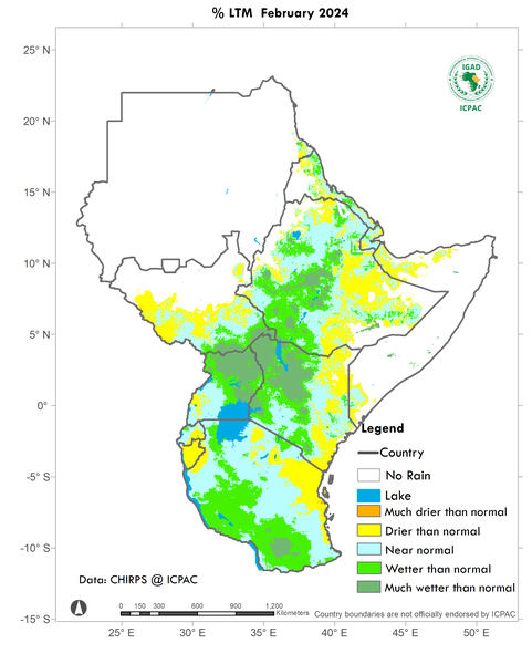 Recent rainfall anomalies