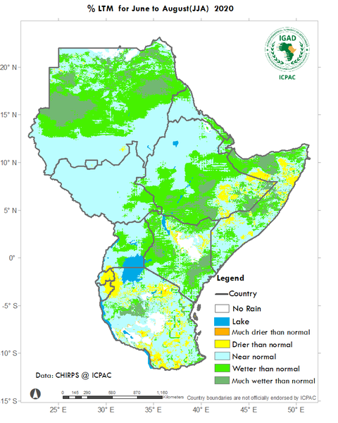 Recent rainfall anomalies