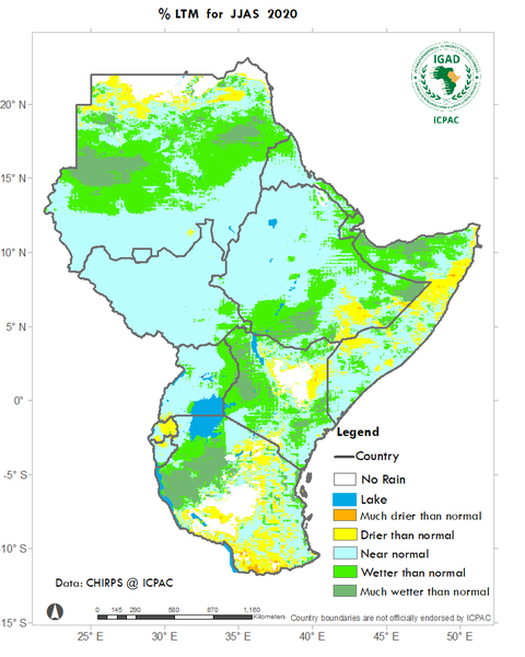 Recent rainfall anomalies