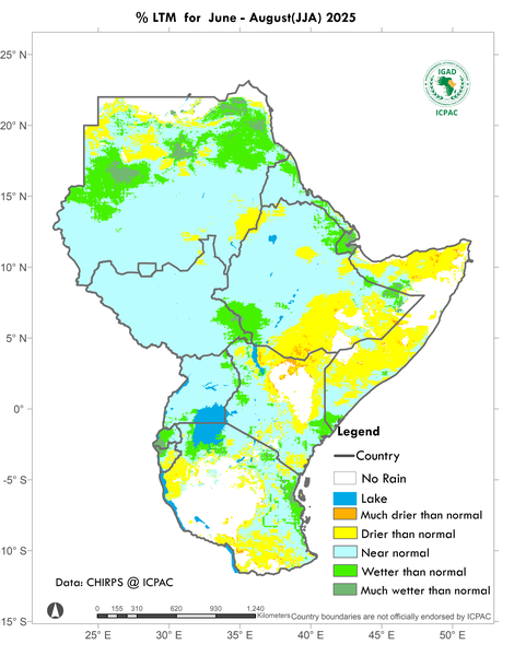 Recent rainfall anomalies