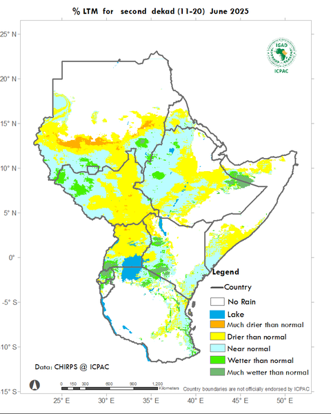 Recent rainfall anomalies