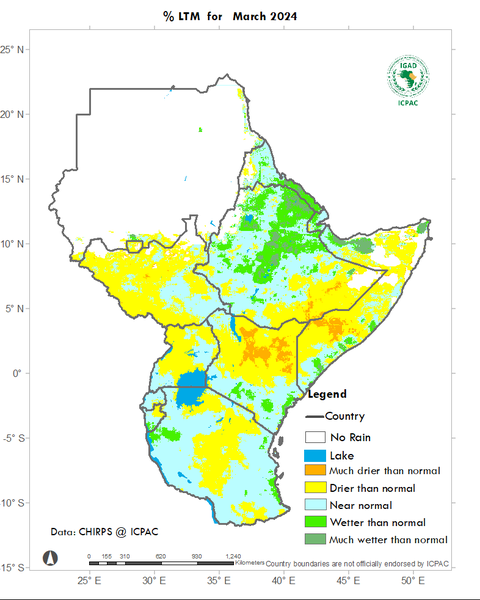 Recent rainfall anomalies