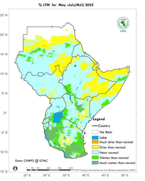 Recent rainfall anomalies