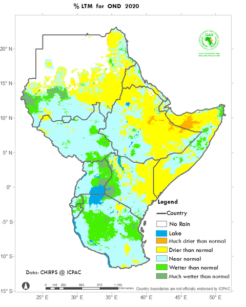 Recent rainfall anomalies