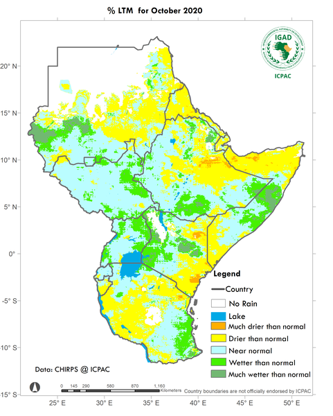 Recent rainfall anomalies