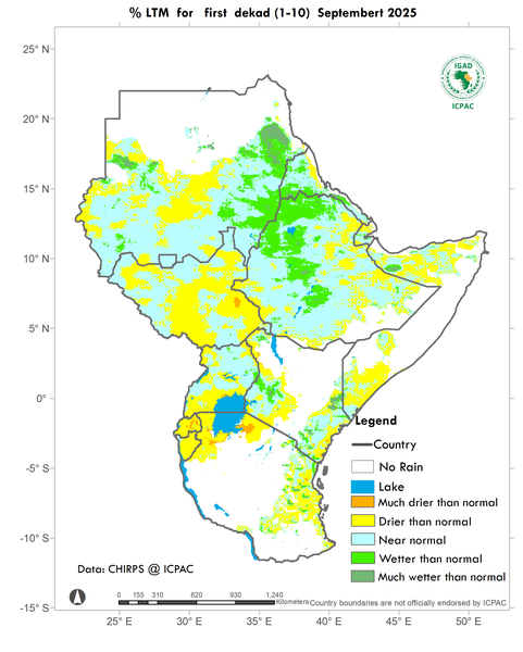 Recent rainfall anomalies