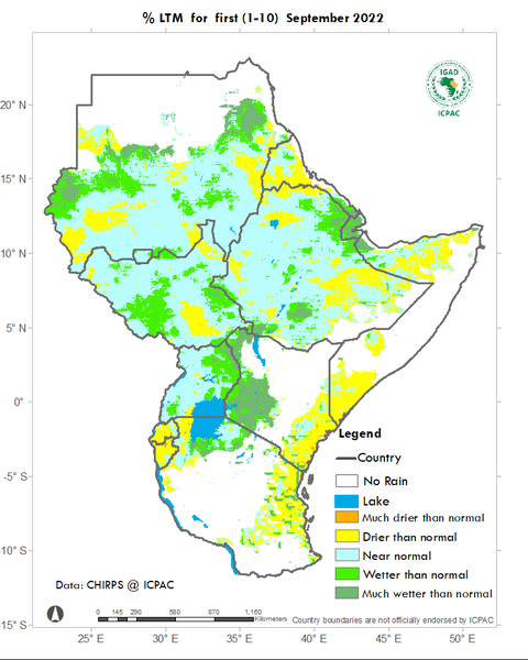 Recent rainfall anomalies