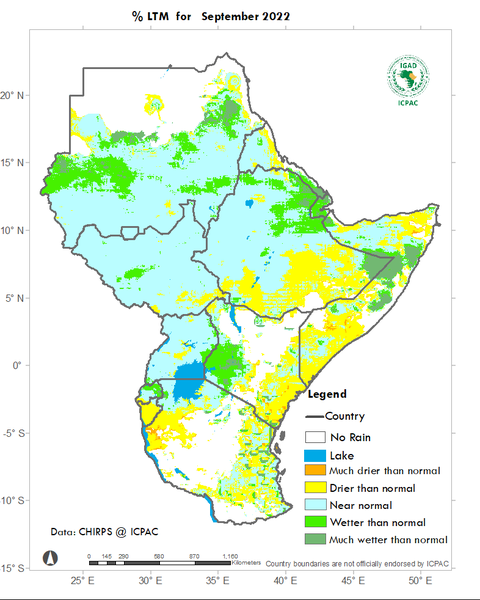 Recent rainfall anomalies