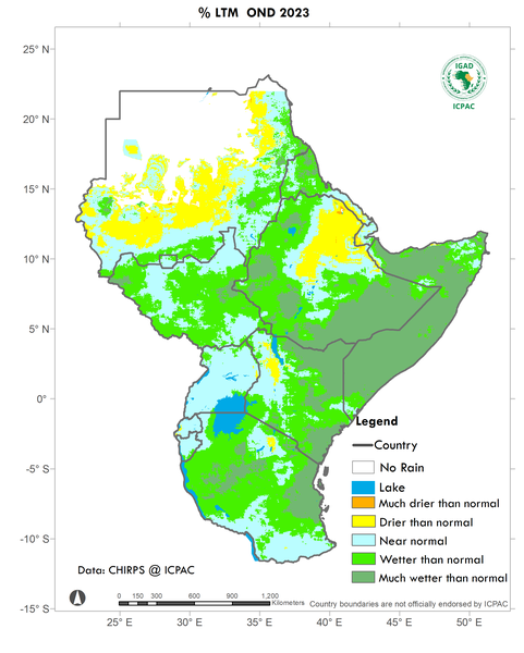 Recent rainfall anomalies