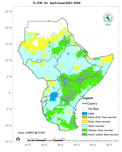Recent rainfall anomalies