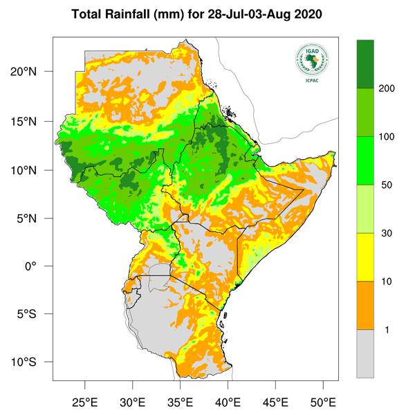 Rainfall forecast (Total mm)