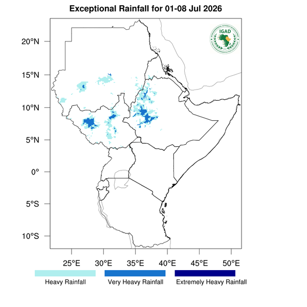 Heavy rainfall
