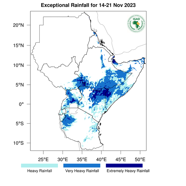 Heavy rainfall