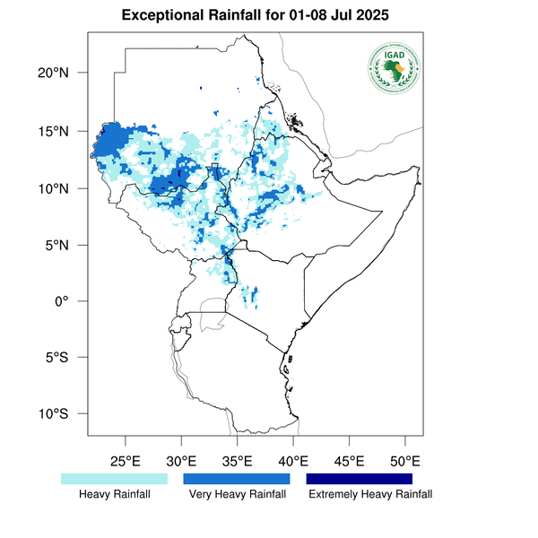 Heavy rainfall