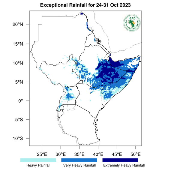 Heavy rainfall
