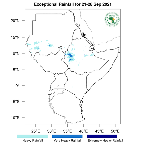 Heavy rainfall