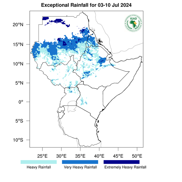 Heavy rainfall