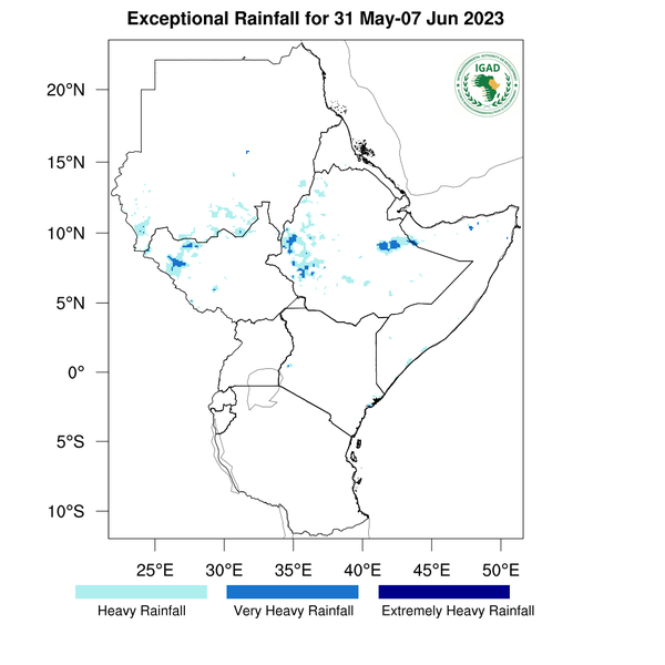 Heavy rainfall