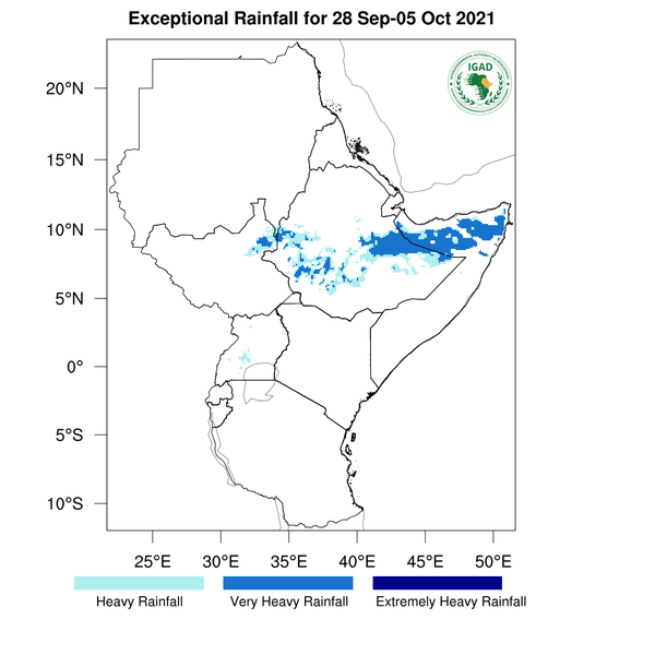 Heavy rainfall