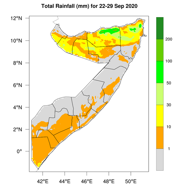 Rainfall forecast (Total mm)