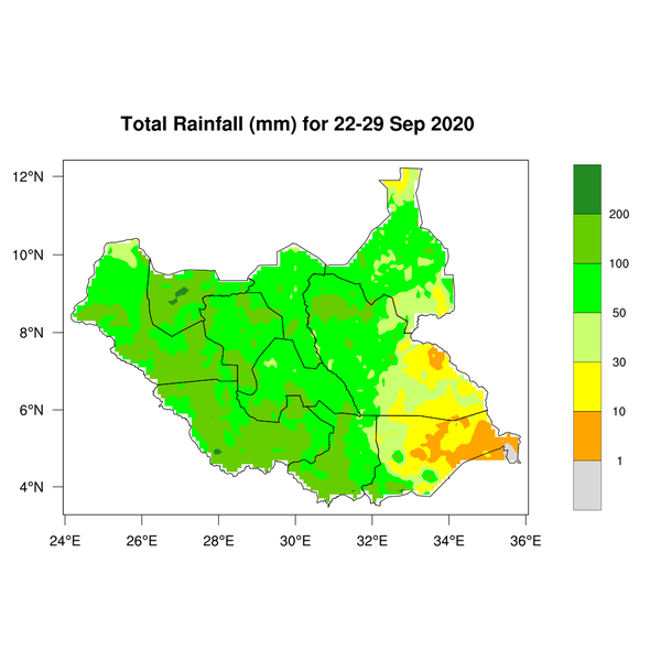 Rainfall forecast (Total mm)