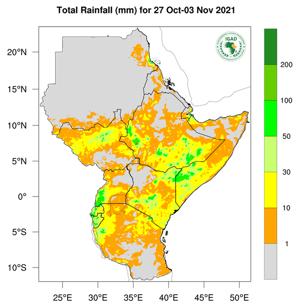 Rainfall forecast (Total mm)
