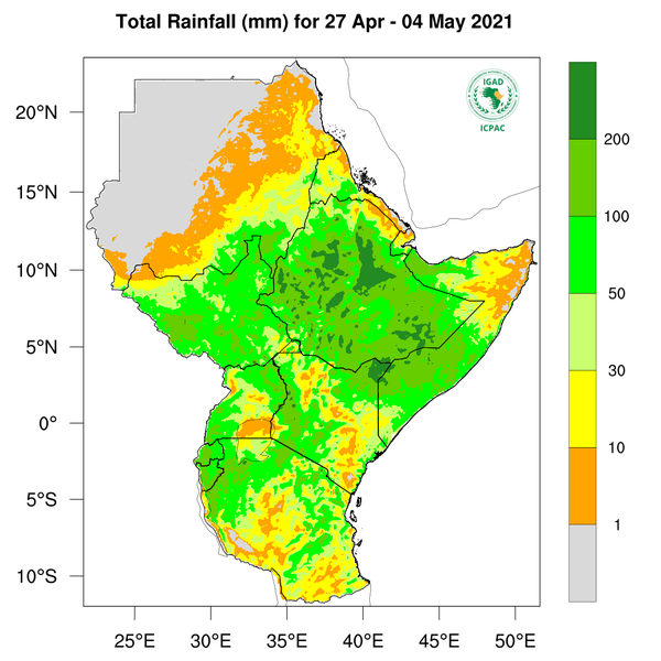 Rainfall forecast (Total mm)