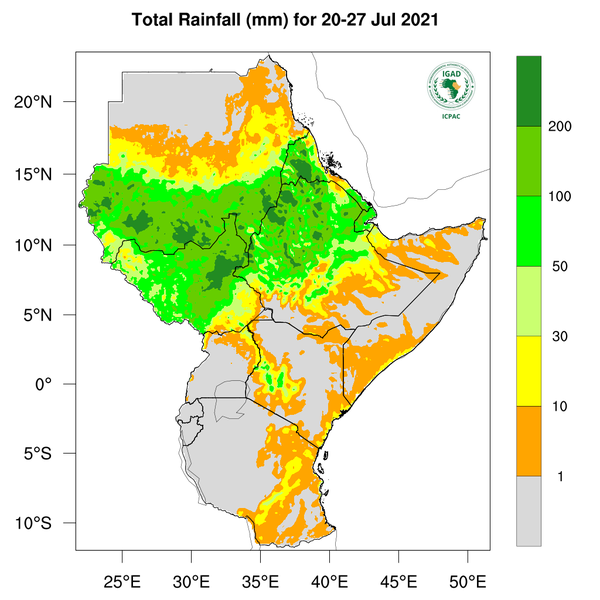 Rainfall forecast (Total mm)