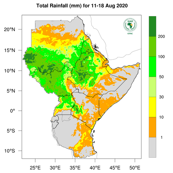 Rainfall forecast (Total mm)