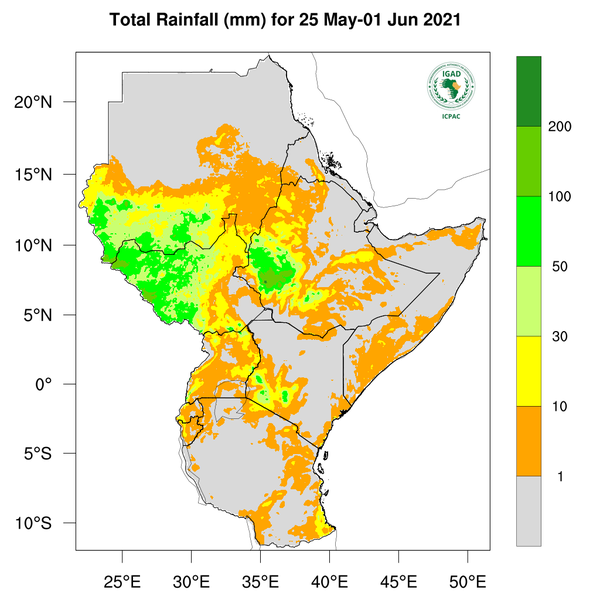 Rainfall forecast (Total mm)