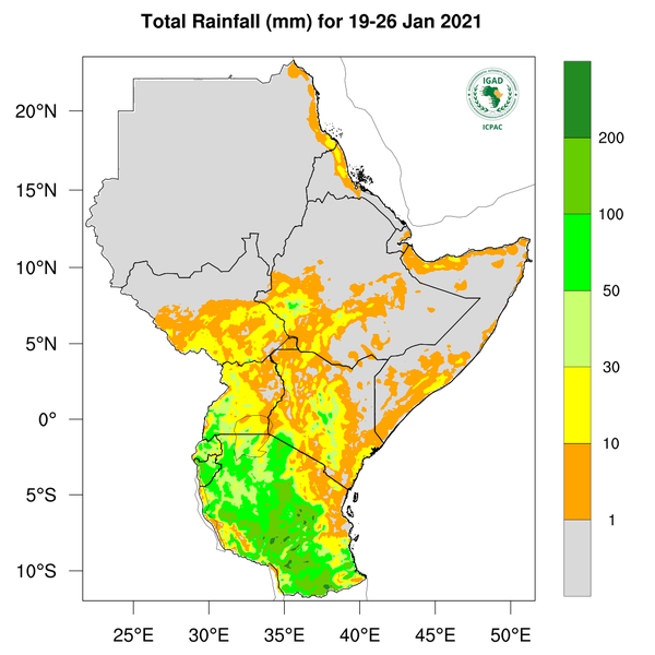 Rainfall forecast (Total mm)